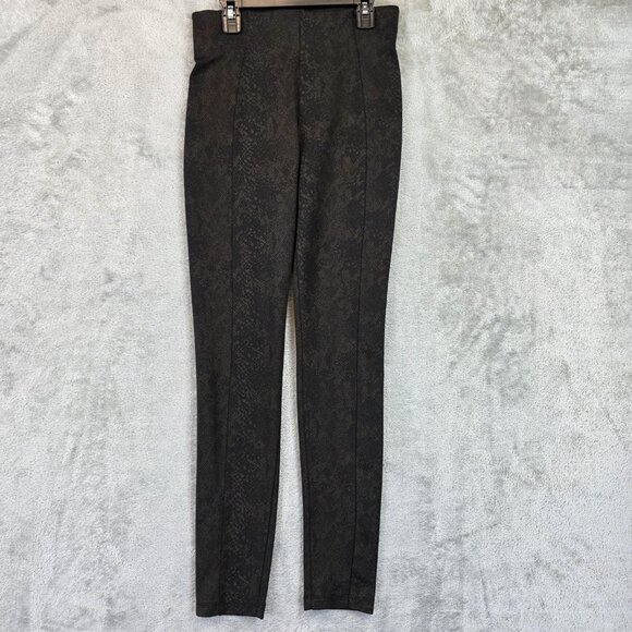 Liverpool Pants Womens 2 Copper Black Python Print Slim Stretch Dress Trousers - Picture 1 of 13